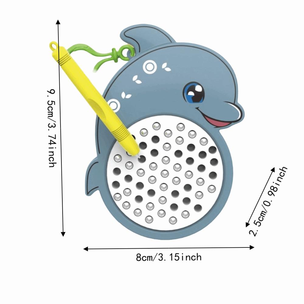 Funny Magnetic Drawing Board Keychain Hanging Decoration Drawing Board Toy Boys Girls