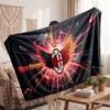 AC Milan Personalized Fleece Blanket With Football Logo, Custom Name Text Soft Warm Home Throw Blanket