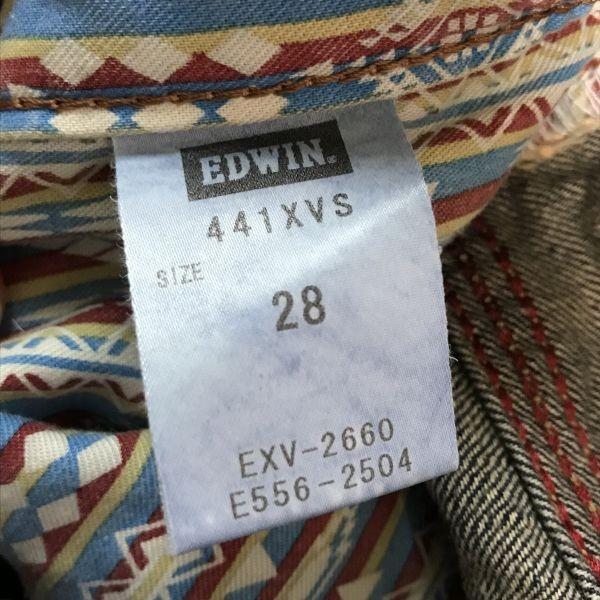 Сделано в Японии EDWIN 441XVS Эксклюзивные винтажные джинсы клеш в западном стиле Мужские W28 L85 cBH617-e(ИСПОЛЬЗОВАЛ)