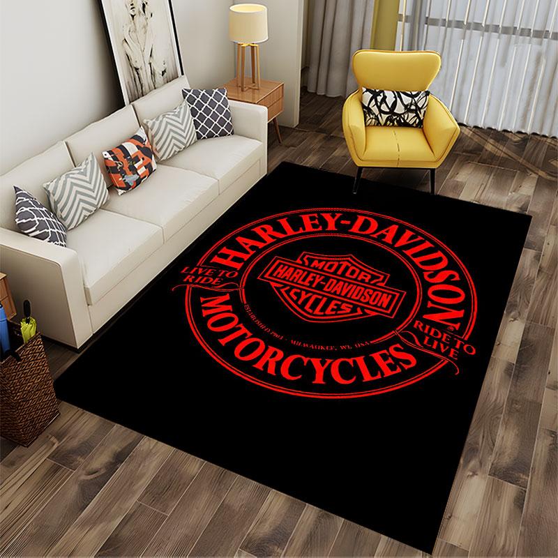 Harley-Davidson Logo Design suitable as a non-slip mat for the living room or bedroom sofa