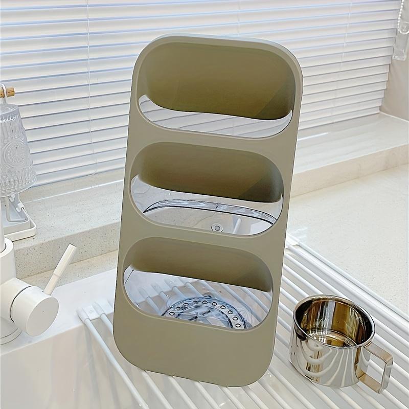 Стойка для столовых приборов, стойка для хранения вилок, ножей и палочек для еды, моющаяся настенная полка с 3 решетками, многофункциональная корзина для палочек для еды, кухонные принадлежности