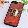 Krajews Retro red Payphone Vintage Payphone Phone Case Cover For IPhone 18 17 Air 16 15 14 plus 11 12 13 pro max Fundas