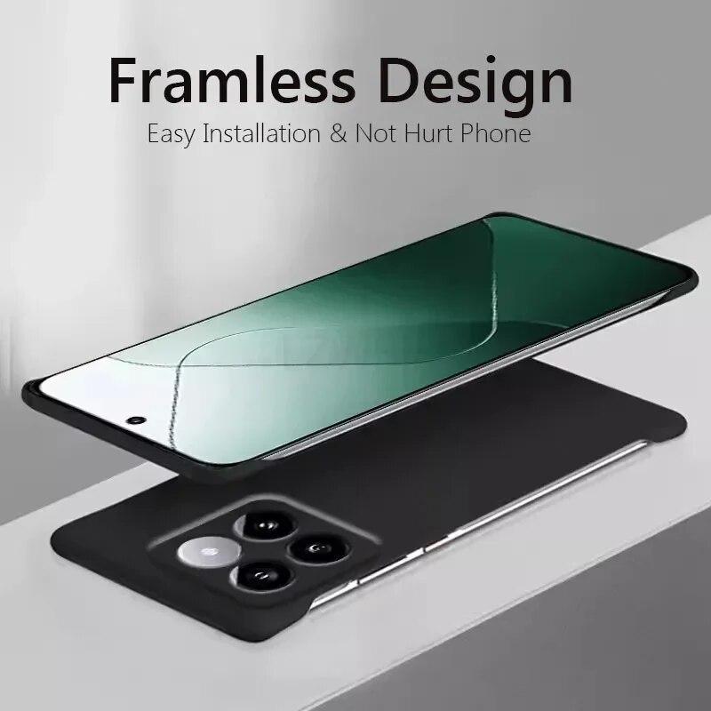Безрамочный тонкий матовый жесткий чехол из поликарбоната для Xiaomi 14 Pro Xiaomi14 Pro 5G ярких цветов без границ противоударный бампер для Xiaomi Mi 14pro