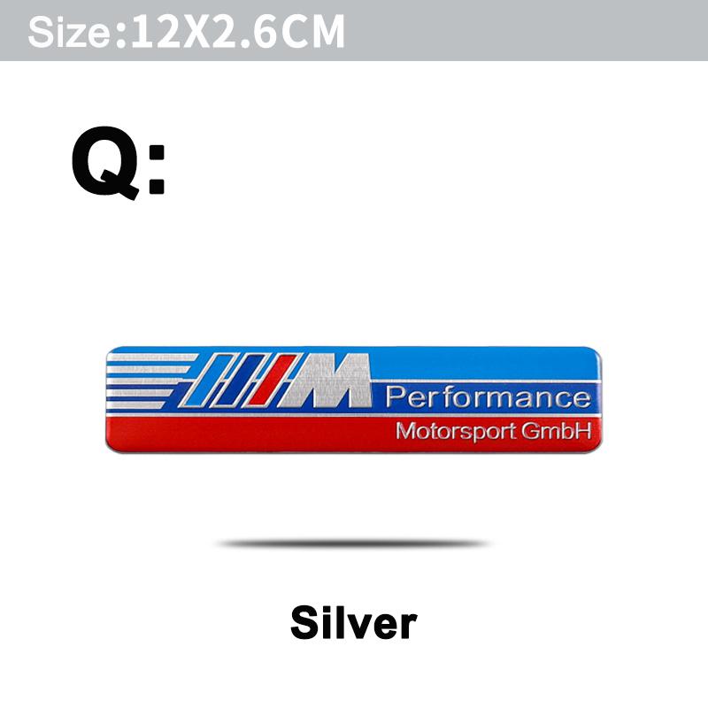 ljqvz9 Car Styling Emblem Aluminum Alloy Car Fender Trunk Badge Stickers For Bmw M E90 E60 F30 F10 E39 E36 F20 G30 G20 E87 E92 E91.