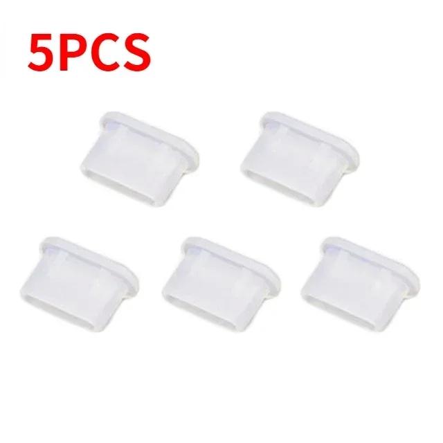 Пылезащитная заглушка Type-C Силиконовая заглушка для порта USB C Защита порта зарядки Совместима с большинством телефонов и ноутбуков с USB C Черная