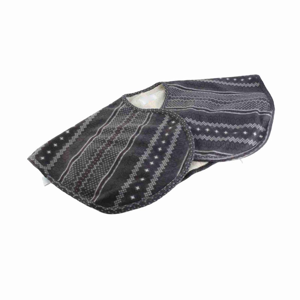 Double Sided Plush Warm Shoulder Cape Old People Shoulder Protective Shawl for Winter