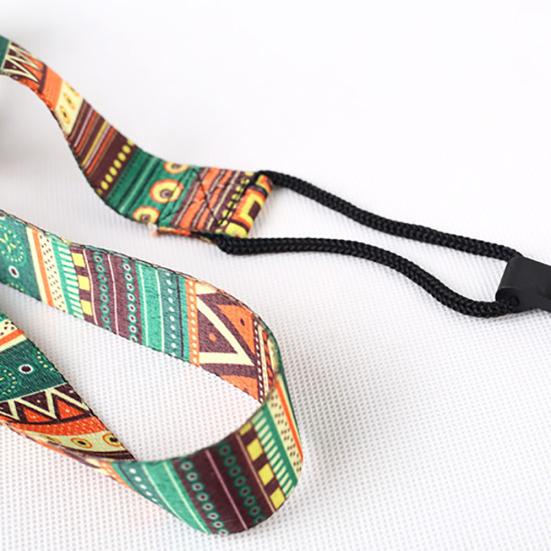 Регулируемый ремень для гавайской гитары с красочной печатью и крючком, аксессуары для гитары