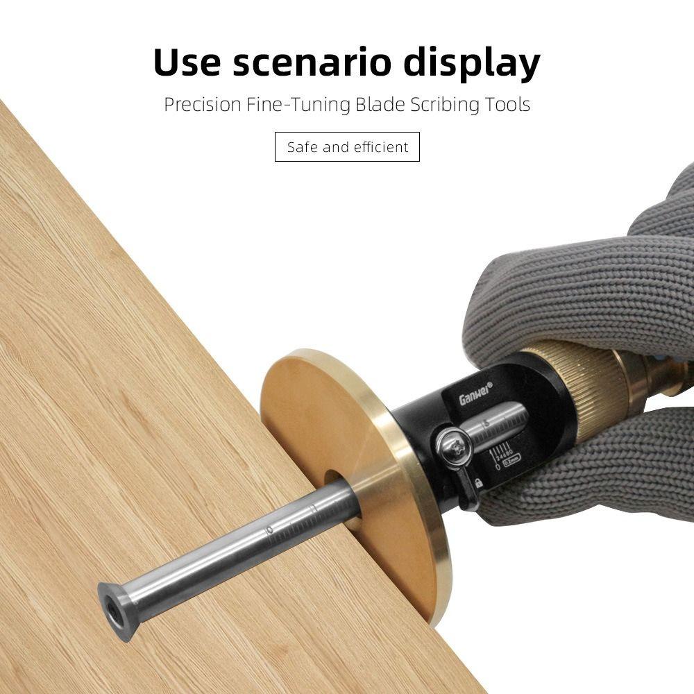 Cemented Carbide European Scriber Ruler Wheel Scribe Tool  For Parallel Lines Dovetail Joints