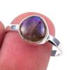 Natural Labradorite Gemstone Handmade 925 Solid Sterling Silver Ring Size 9 w6J72