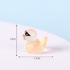 Adorable Resin Miniature Duck Figurine With Glow In The Dark Sunglasses For Garden Decor