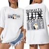 Футболка Rosalia Lux Tour Винтажный Графический Принт Хлопковая Футболка Футболка Rosalia Ретро Подарок для Фанатов Женская и Мужская Футболки Топы