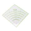 8 Inch Acrylic Quilting Ruler Multifunctional Clear Arcs Fans Quilt Circle Cutter Ruler for