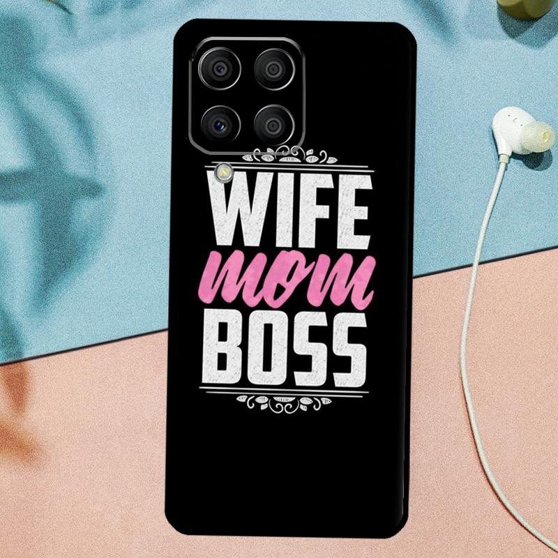 Цитаты для жены, мамы, начальницы для чехла Samsung Galaxy M33 M35 M55 M15 M12 M13 M14 M34 M54 M53 M21 M31 M11 M32 M52 M06 M16