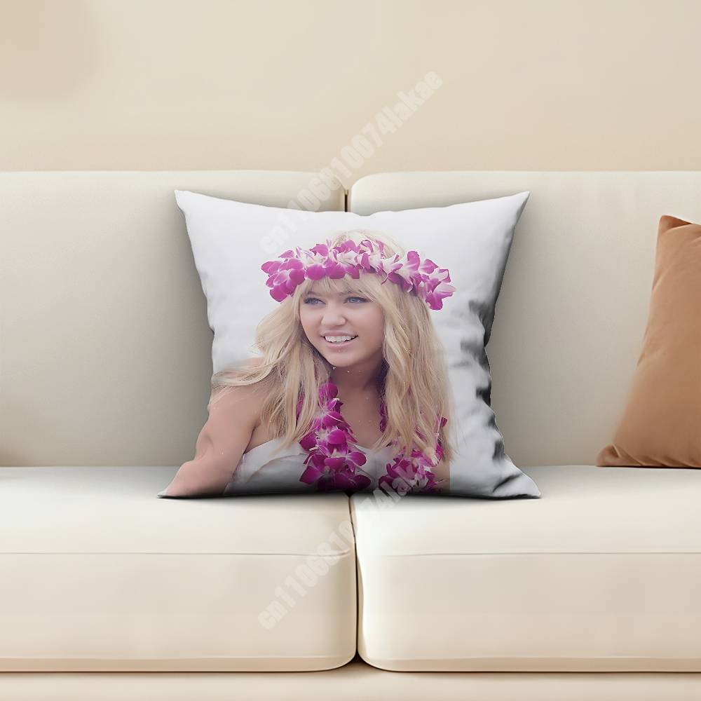 MMiley Ray CCyrus Endless Summer Vacation Sofa Couch Pillow Cover Cushion Case Cozy Bedroom Accent Studio Furnishing