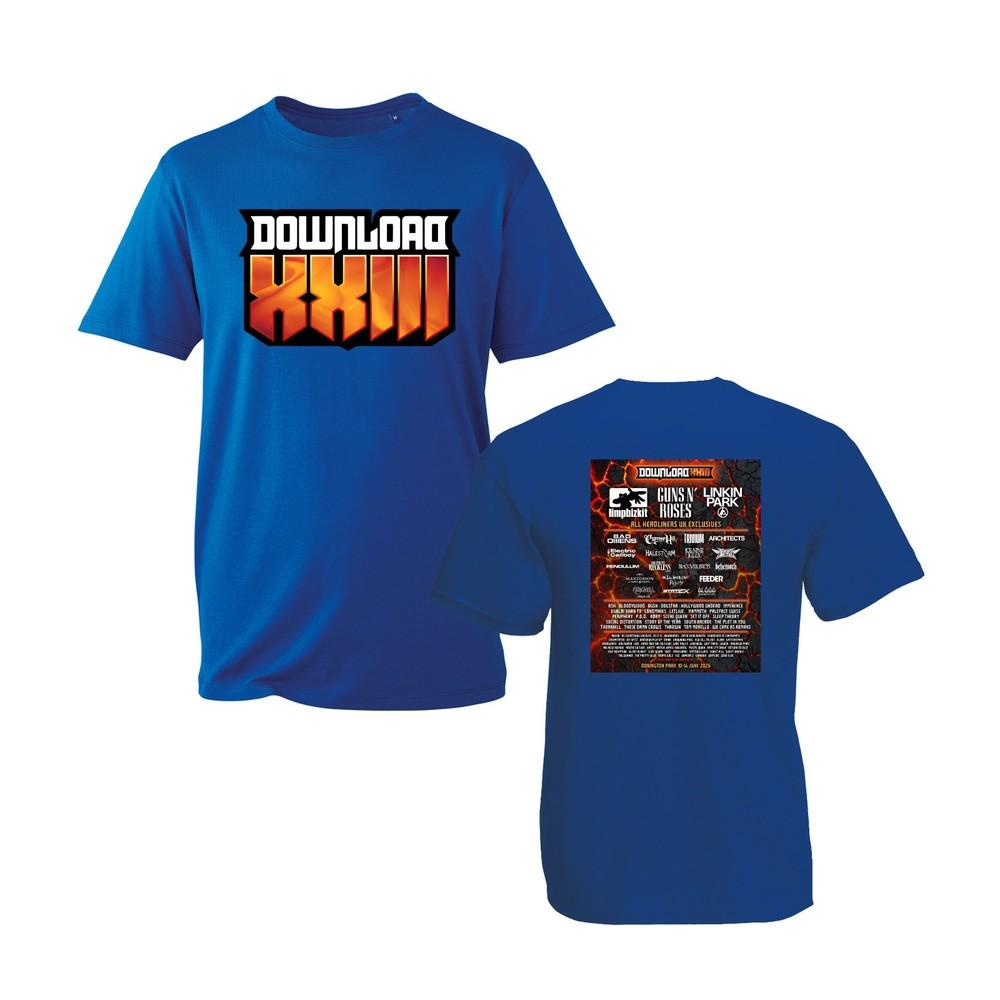 Футболка унисекс Download Festival XXIII Donington 2026 Состав Тур Черная футболка Топ