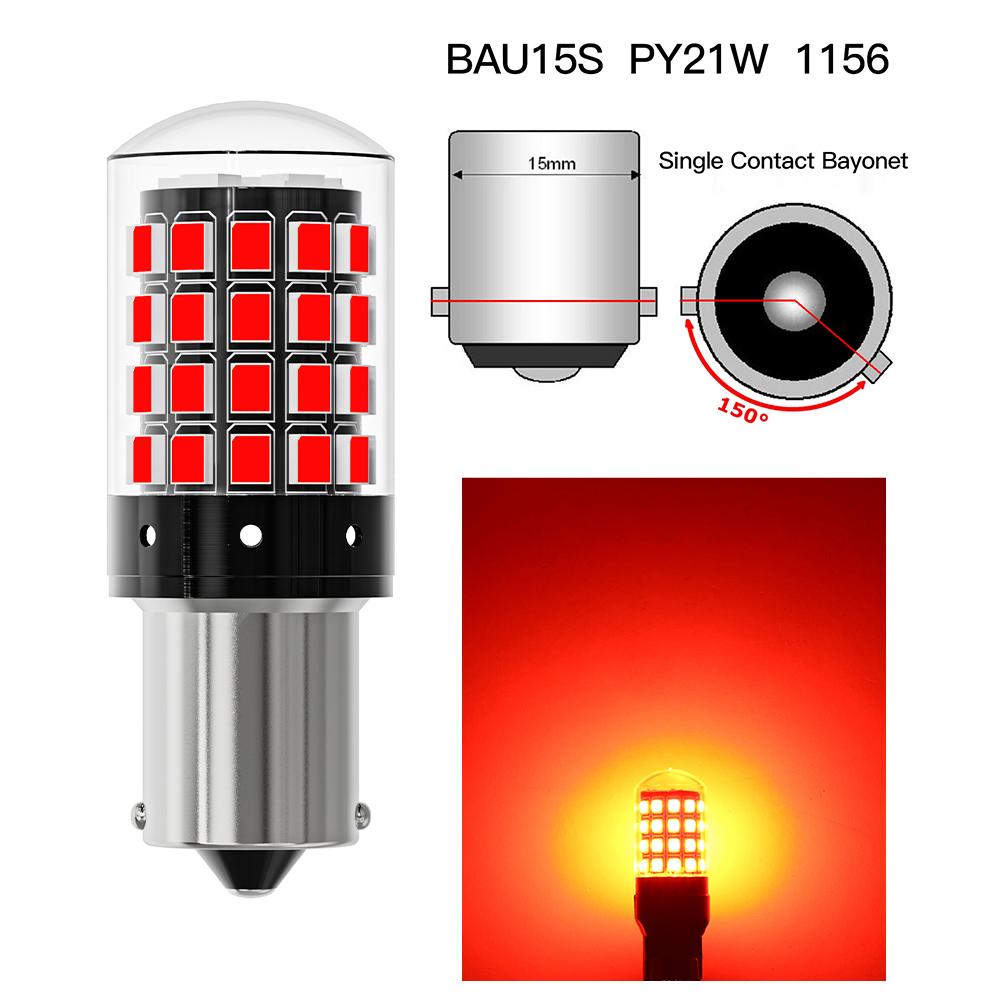 2 шт. 1156 BA15S P21W BAU15S PY21W 7443 W21/5W T20 7440 W21W WY21W 1157 P21/5W BAY15D 54 светодиодные лампы CanBus Лампа Поворотники Поворотник 2