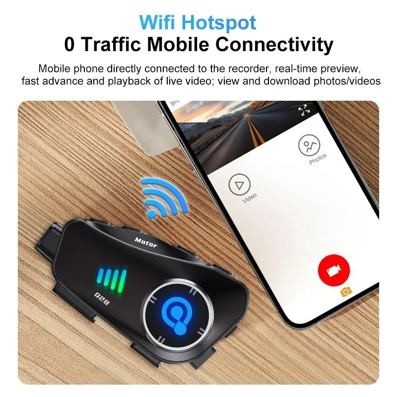 Bluetooth Шлем Гарнитура для Мотоцикла BT5.3 С HD Видеорегистратором Беспроводная Камера 1080P Жесткий Диск Видеорегистратор Гарнитура для Звонков