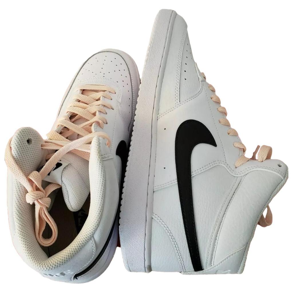 Nike Court Vision Slip Resistant Abrasion Resistant Mid top Skateboard Shoes Women's White CD5436-101