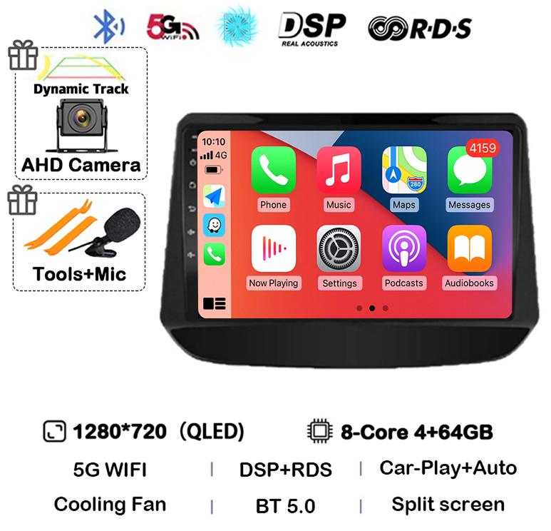 Android 14 Carplay Car Radio For Chevrolet Onix Cavalier 2020 2021-2025 Navigation GPS 4G Multimedia Player Stereo Autoradio DSP