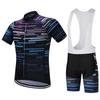 Summer Short Riding Bicycle Cycling Clothing Set Men Sport Jerseys Suits White Bib Pants