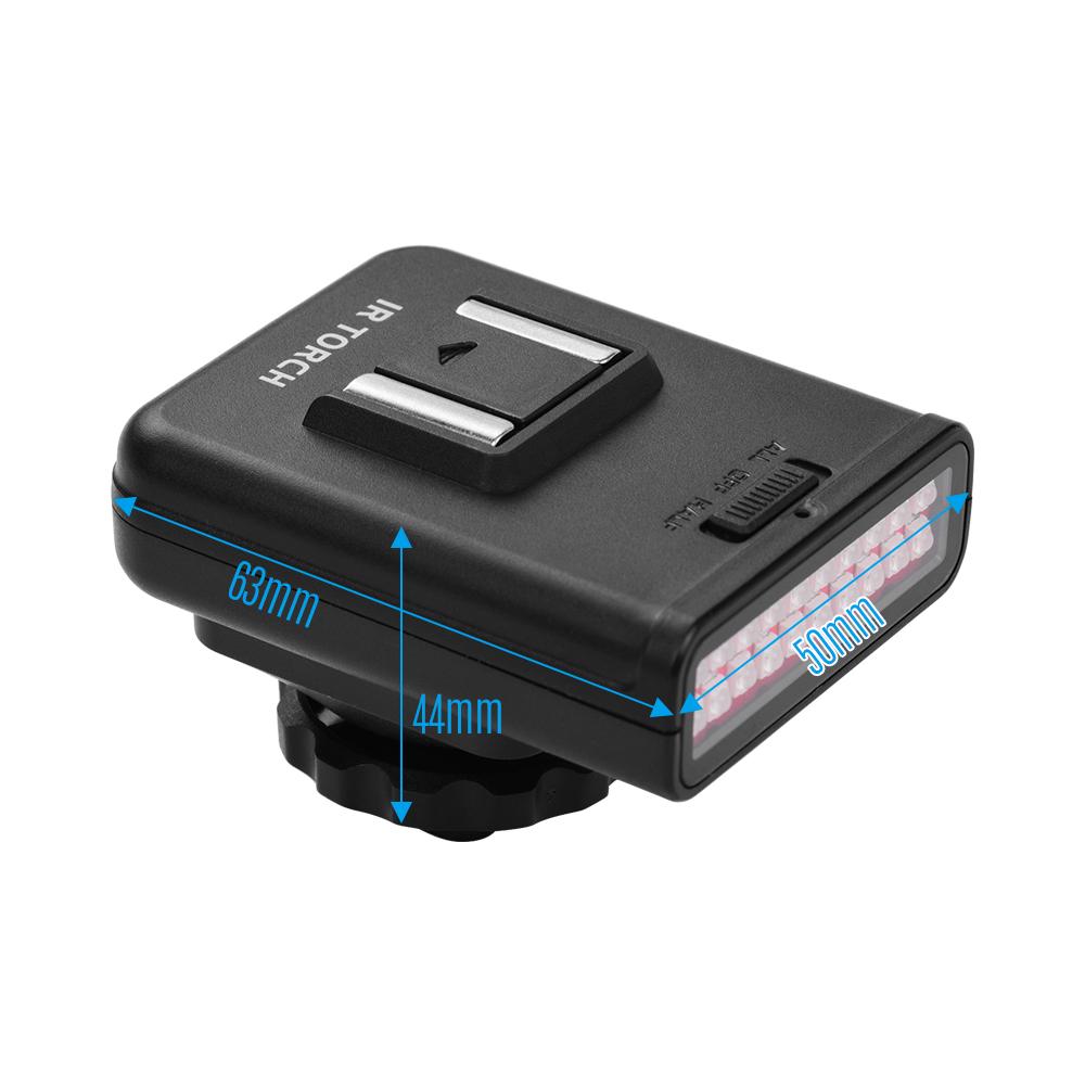 ORDRO LN-3 Studio IR LED Light USB Перезаряжаемый инфракрасный инфракрасный осветитель ночного видения для зеркальной фотокамеры