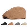 Вельветовая однотонная кепка для мужчин, весенне-осенняя кепка в британском стиле ретро, ​​кепка газетчика, берет, шляпа плюща, шляпы художника в стиле Гэтсби, Gorro Hombre Boina