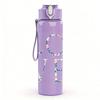 1PC LOVE red cursive text print 750ml colorful plastic sports water bottle leakproof pop up lid with straw for outdoor work home use
