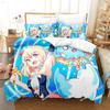 Комплект постельного белья Game Epic Seven Single Twin Full Queen King Size для взрослых и детей, комплект пододеяльников, комплект простыней с 3D-аниме