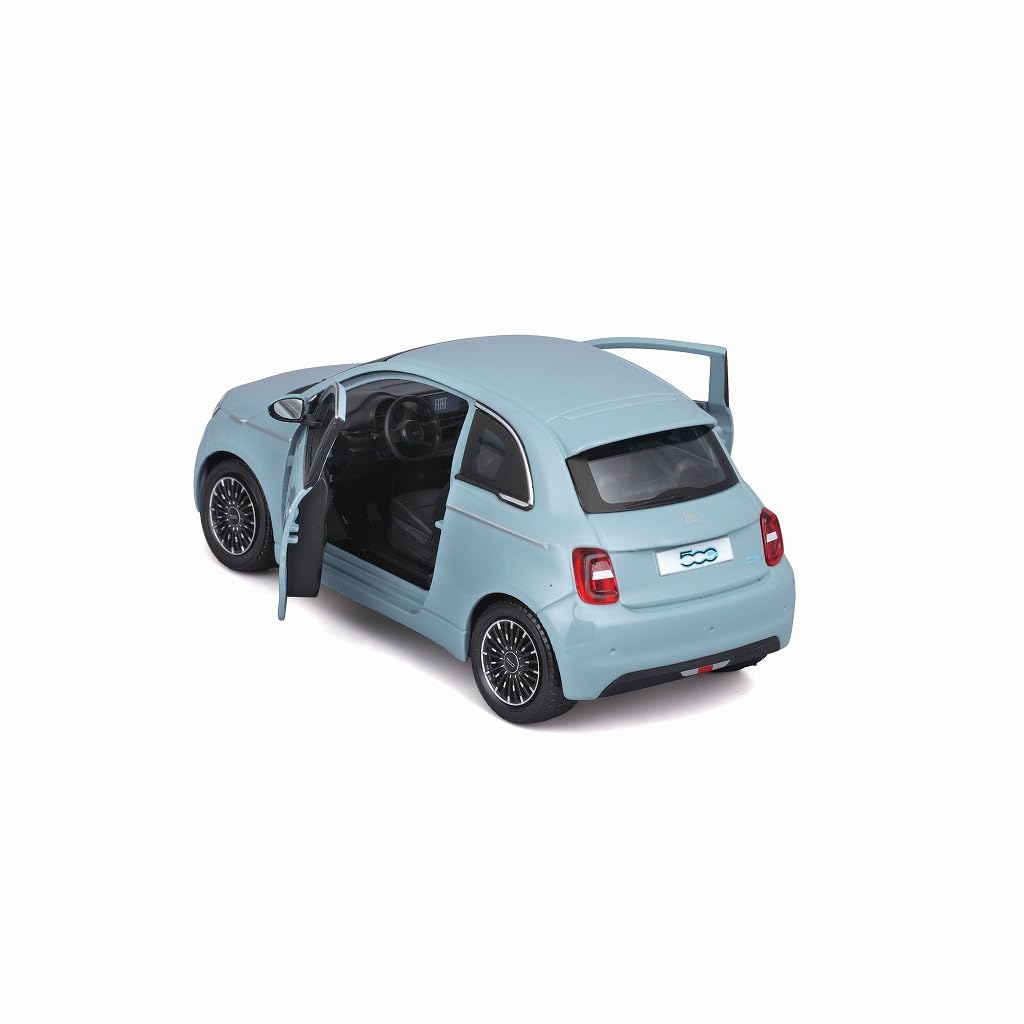 Bburago Fiat 500e Светло-голубой Готовая модель BUR21110BL 1/24 (2003)