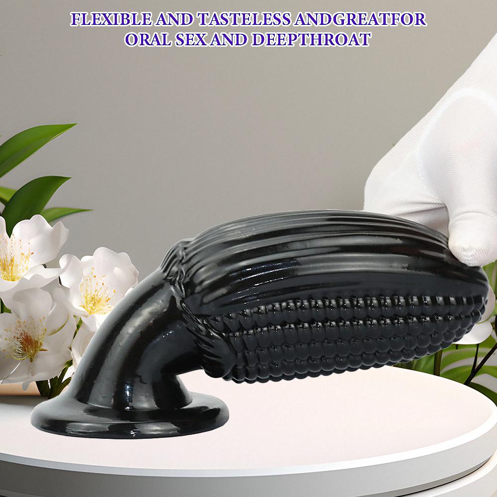Corn-Shaped Anal Plug & Dildo - Realistic Adult Toy for Women, Novelty Stretching Butt Plug with Flared Base, Adult Sex Toy