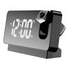 Projection Alarm Clock 360 Degree Flexible Adjust Creative LED Mirror Digital Clock with