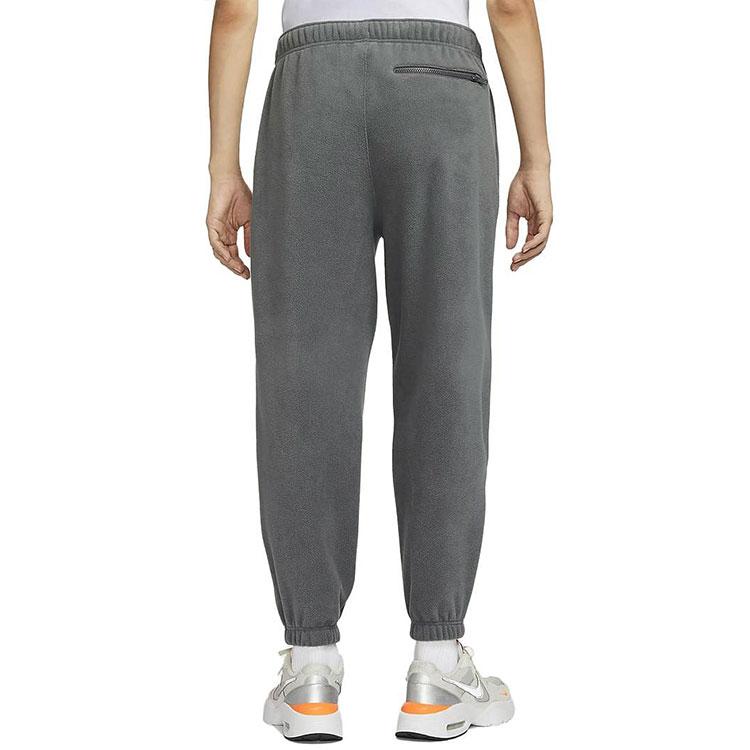 Nike Клубные флисовые однотонные повседневные трикотажные спортивные брюки с карманом на молнии, мужские низы серого цвета FB8385-068