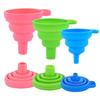 Kitchen Silicone Collapsible Funnel Set of 3 Foldable-Cooking-Food-Grade Funnels for Filling Small or Mini Bottles Perfume Capsules Fry Oil Filter