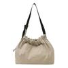 Wrinkled Nylon Cloth Handbag Korean Style Underarm Tote Bag Fashion Drawstring Shoulder Bag  Girls
