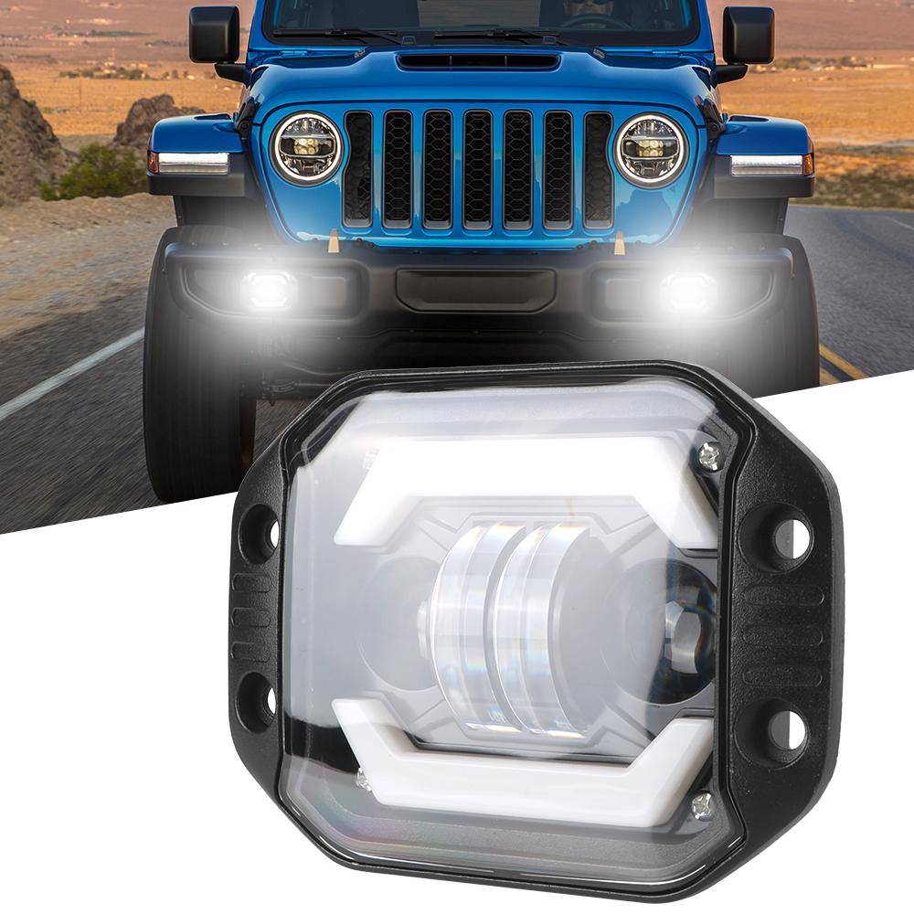 Рабочий свет дальнего/ближнего света 12 В водонепроницаемый для скрытого монтажа для внедорожника Jeep Truck Off Road 4X4 Автомобильный светодиодный прожектор 5 дюймов