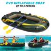 2 Person 3 Layer PVC Inflatable Boat PVC Inflatable Fishing Boats 110 Silk Laminated Kayak Rowing Canoe 180KG Load Sport Race
