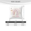 Rainbow Print Custom Cushion Cover Adult Children Personalized Name Customize Pillowcase Home Housewarming Birthday Gifts
