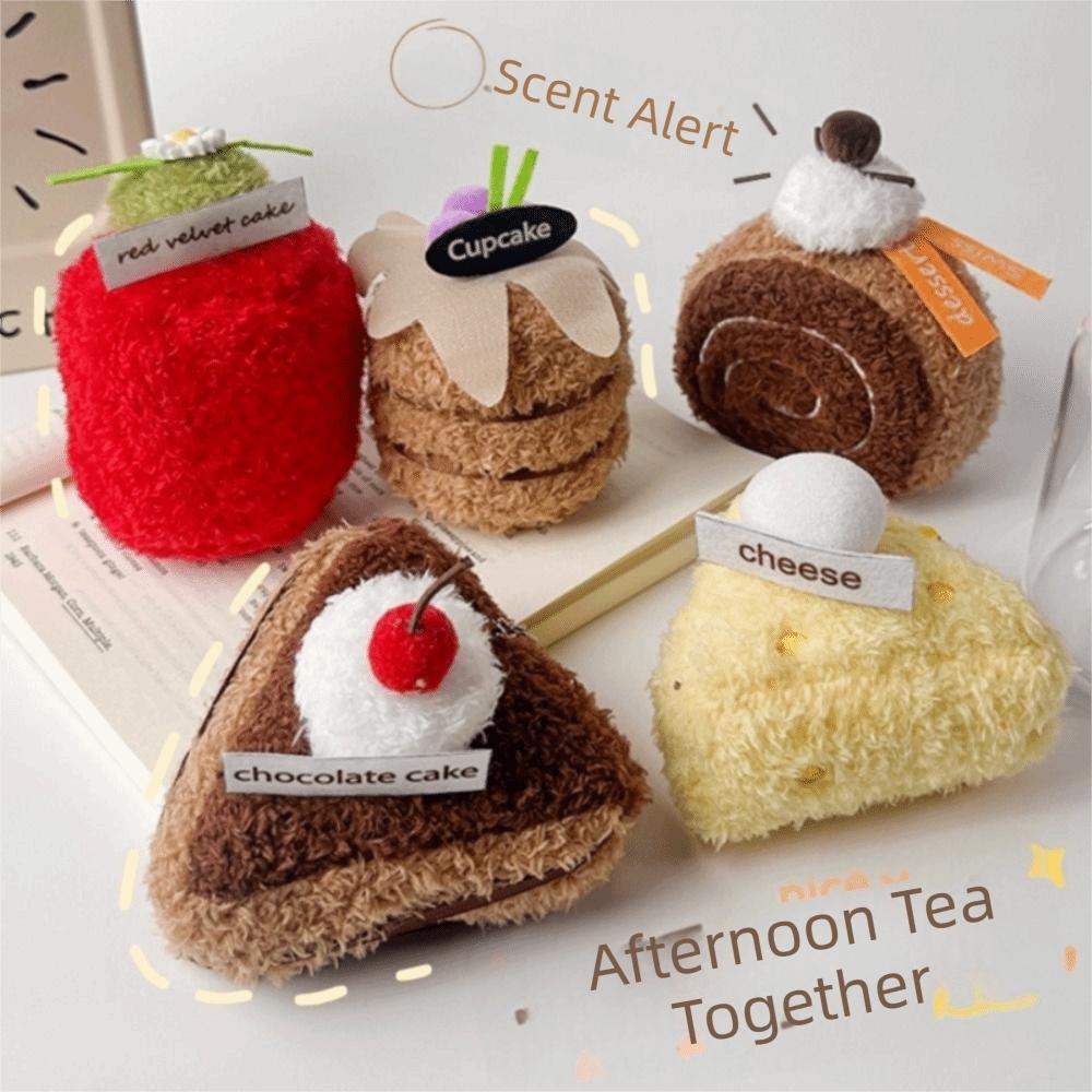 Multicolor Afternoon Tea Plush Doll 10cm-13cm Plush Doll Toy Dim Sum Plush Home Decoration