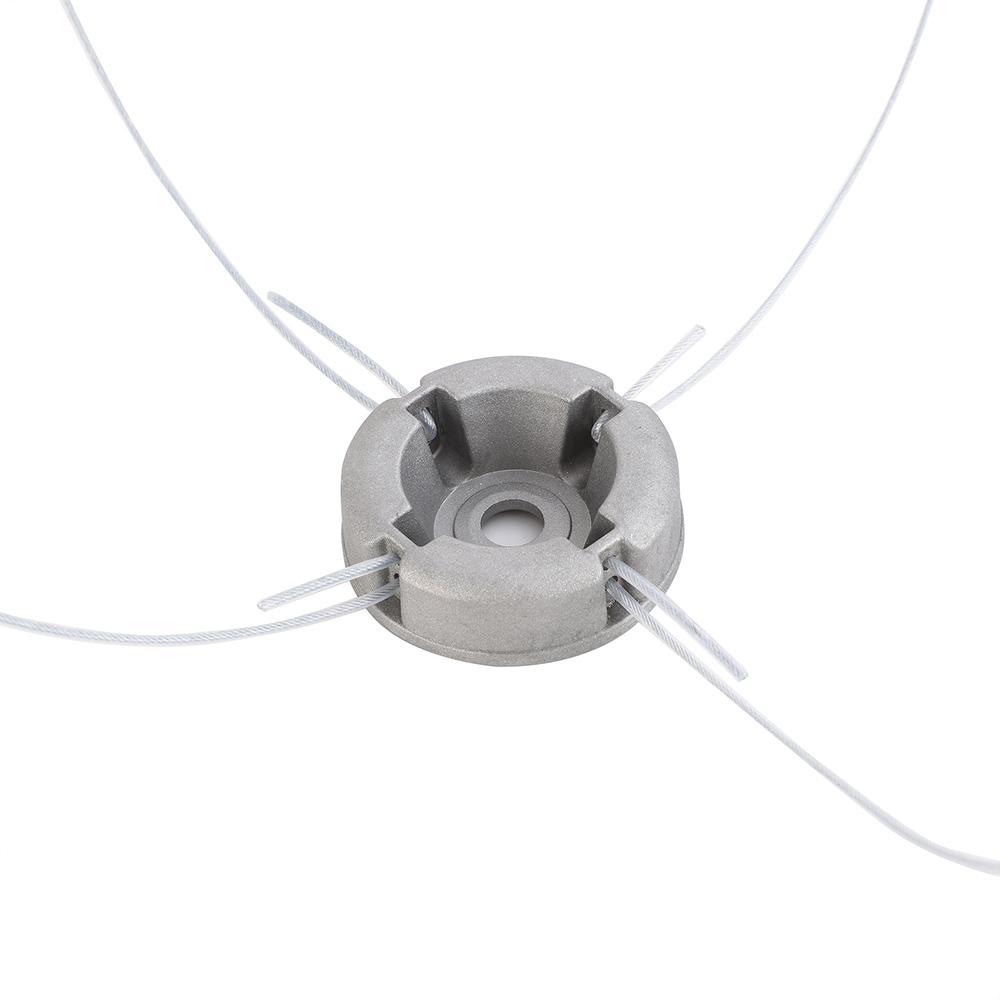 niversal Aluminum Alloy Lawn Mower Head with Nylon Steel Lawn Mowing Line, Lawn Mower Replacement Parts