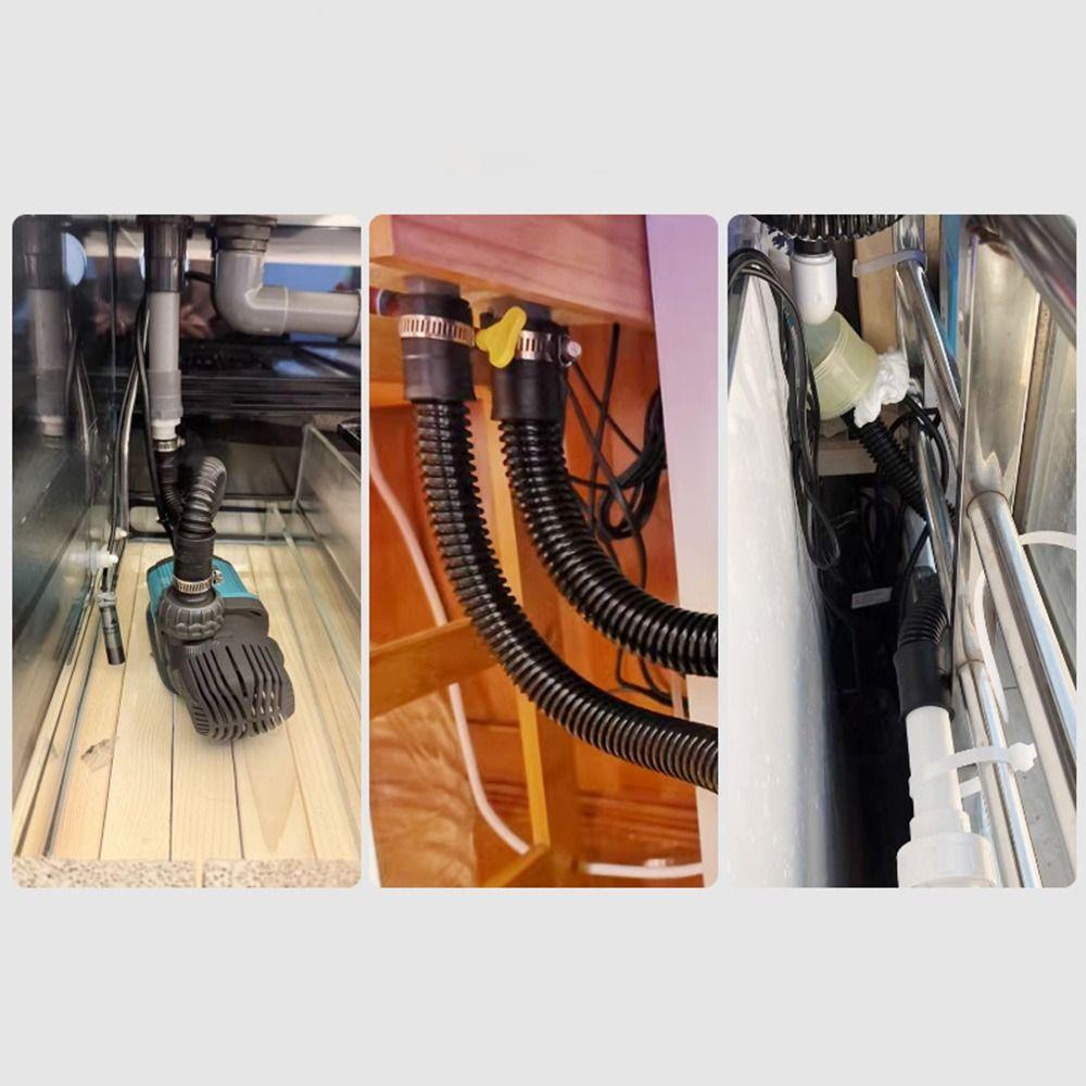 1 шт. Гофрированный шланг с внутренним диаметром 20/25/32/40 мм, входной/выходной патрубок, резиновая головка, аквариумная гофрированная труба с зажимами, мягкая трубка для аквариума.