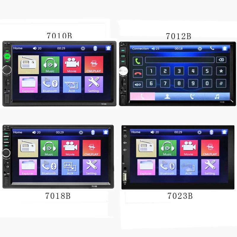 Автомобильный MP5-плеер 7" Dual DIN с Bluetooth, радио и телефонным подключением - модели 7010B/7023B.