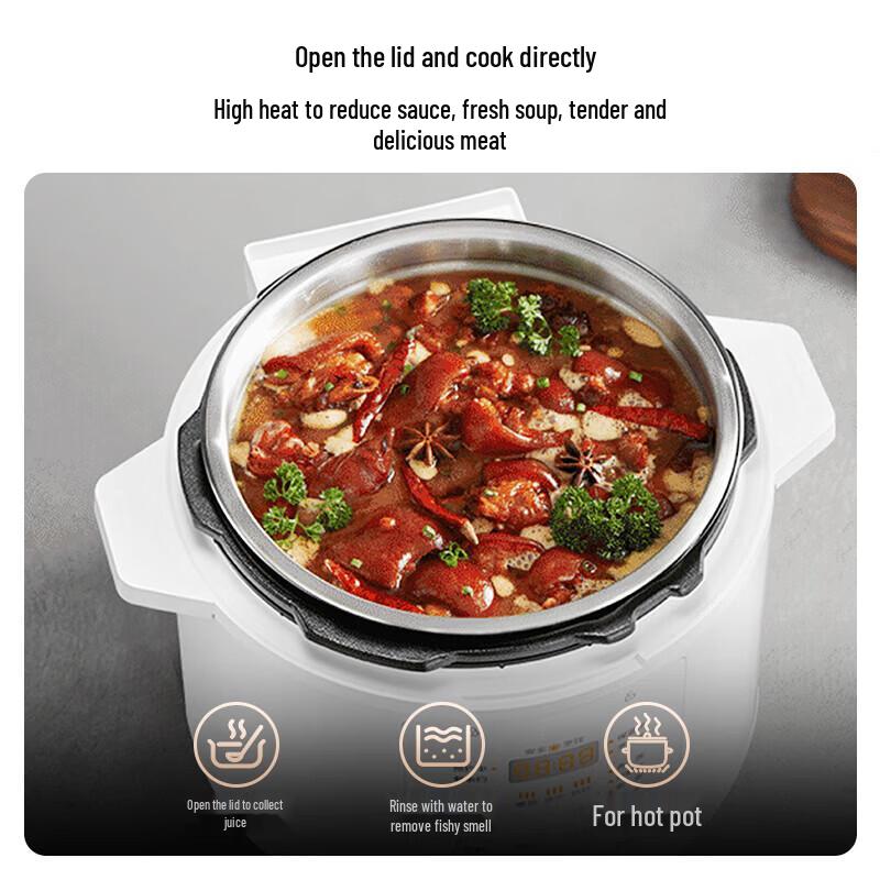 Midea Smart 0-Coating Electric Pressure Cooker & Rice Pot