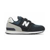 New Balance NB 574 Амортизация, Износостойкие Низкие Детские Беговые Кроссовки Черно-синие Дети Возраст 3-7 Лет PV574BD1