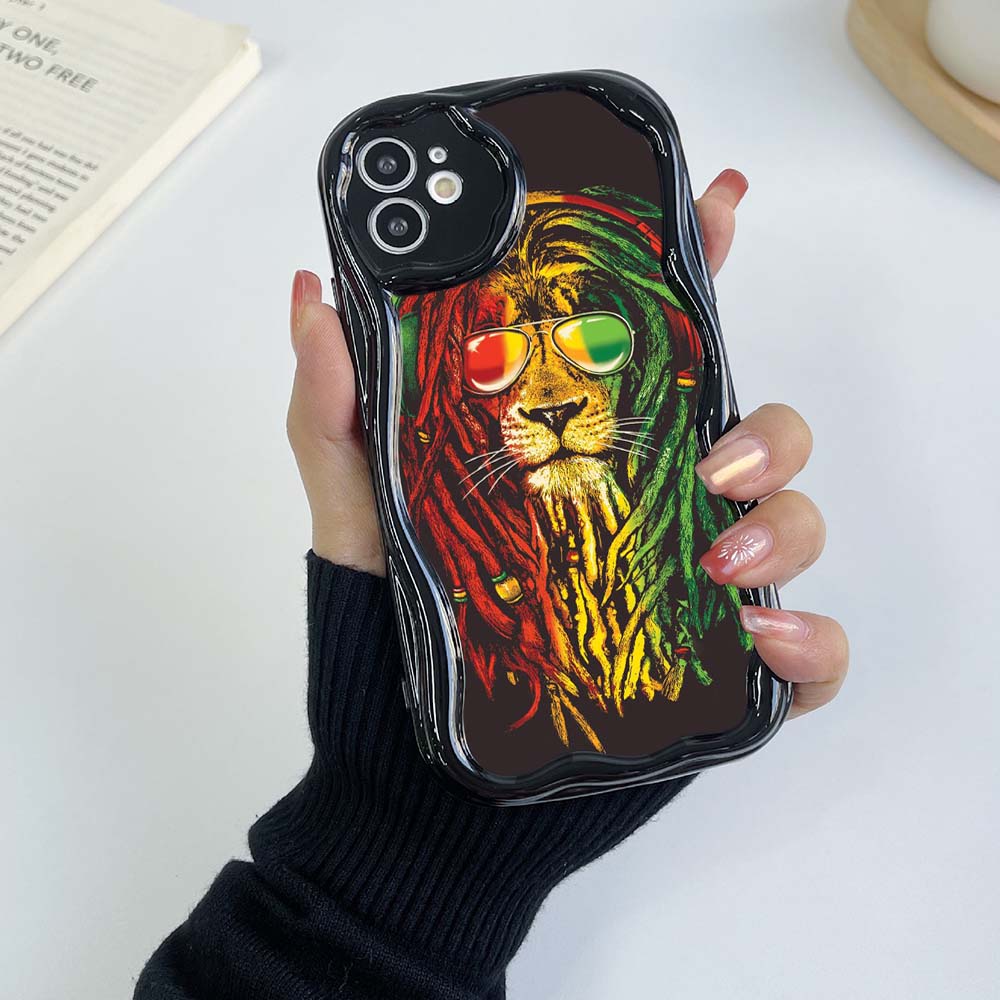 Samsung Galaxy A13 A14 A54 Xiaomi Poco X5 F4 M6 Pro 5G Redmi 13C 12C 10C Чехлы для Huawei Honor 90 Lite A49 Эксклюзивный дизайн со львом Мягкий чехол с кремовым узором