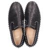Christian Louboutin PIK BOAT FLAT Пик Лодка Лезвие Ткань Шип Слипоны 44 Серия Черный Б/У