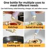 Transparent Condiment Squeeze Bottle Leakproof Design Silicone Split Bottle  Salad Dressing