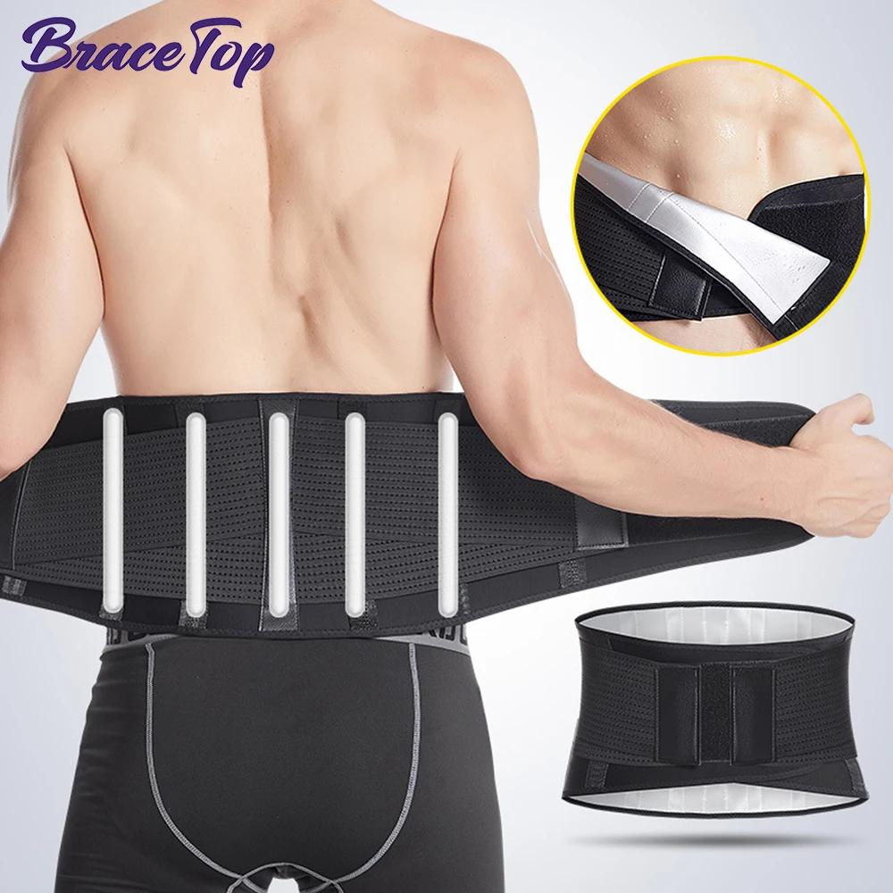 Спортивный пояс-тренажер для талии Bracetop, корректирующий пояс, корсет для тела, пояс для талии, пот, Премиум корсет для талии для поддержки спины, снятия боли, фиксатор