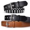 Fashion Bullet Inlaid Men's Special Decoration Jeans Belt Women