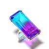 Bi-Color Tourmaline Handmade 925 Sterling Silver Jewelry Ring Size 6 i8I17