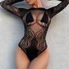 Sexy Underwear Bikini Hip-wrapped Backless Three-point Long-sleeved Onesie